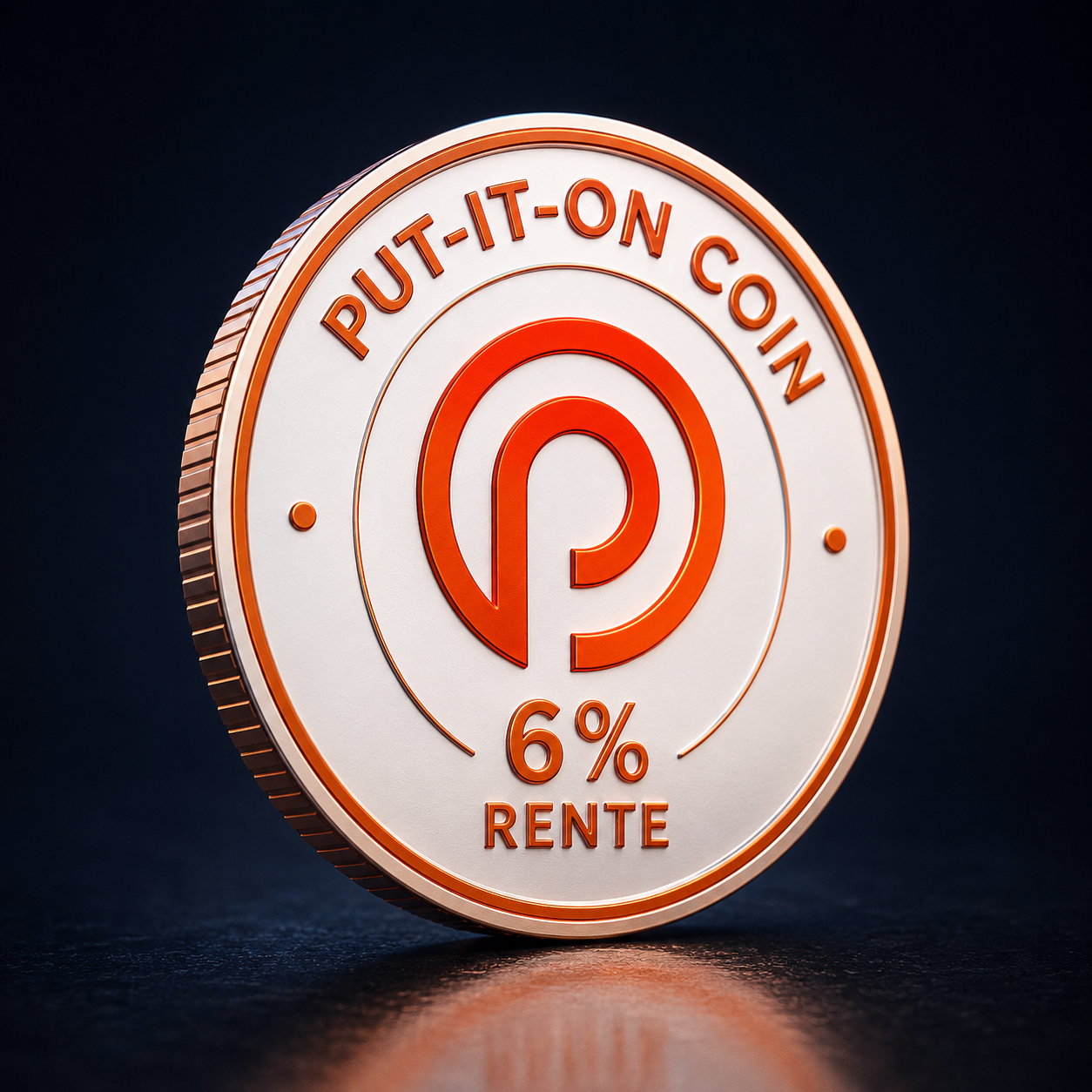 Voorbeeld van een Put-it-on Company Coin